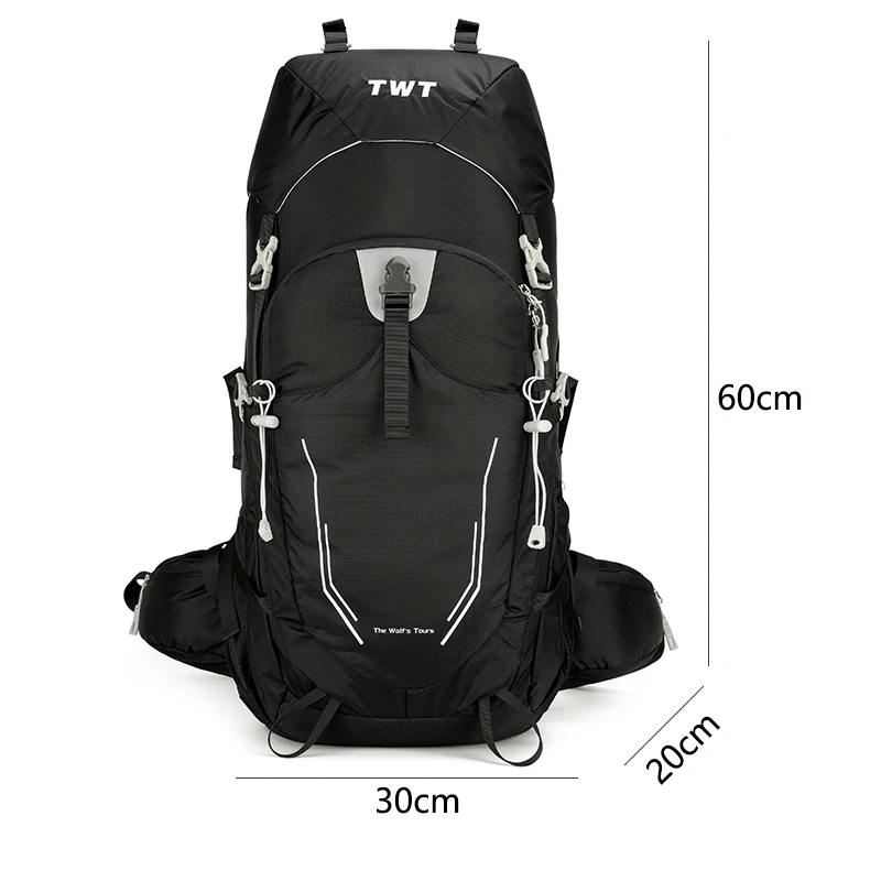 60L Camping sac à dos voyage sac de Sport avec housse de pluie escalade alpinisme Trekking sac à dos en plein air sac de randonnée épaule hommes