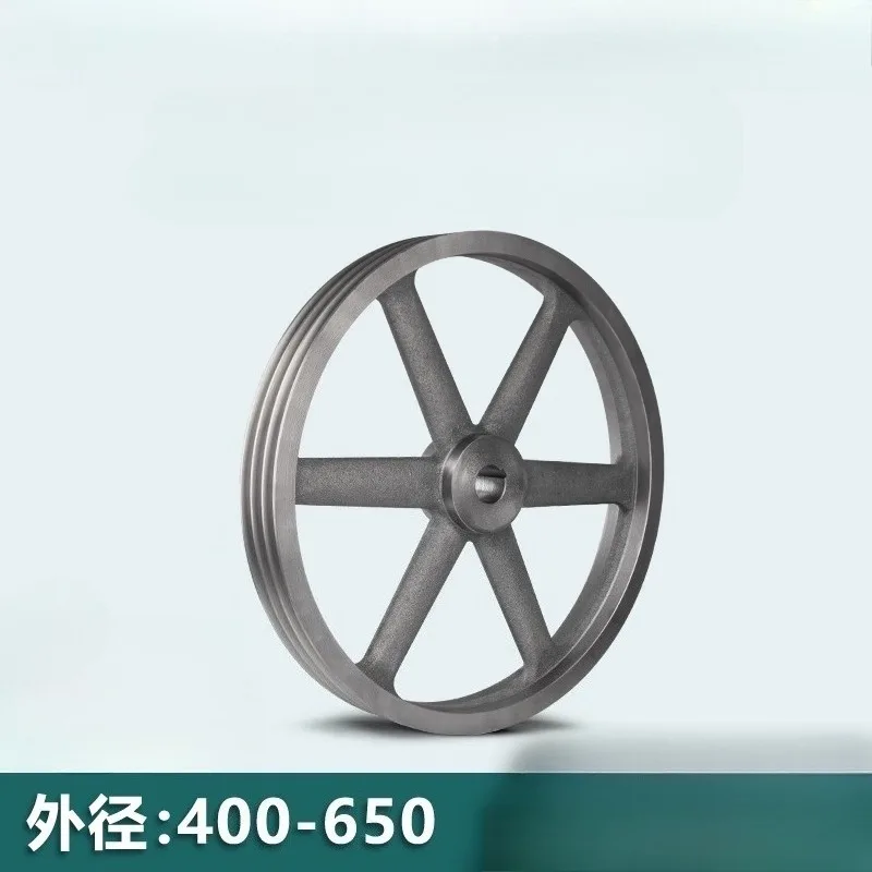 B3-400 Triangular belt wheel Type B three groove outside diameter 400mm cast iron motor belt disk motor accessories