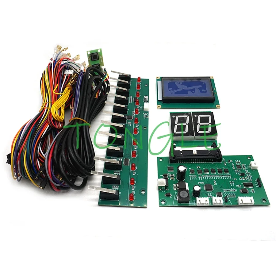 12 máquina de pinball balístico pachinko pinball jogo mainboard com fios hooper kit diy fornecido redeem presente para crianças diversão