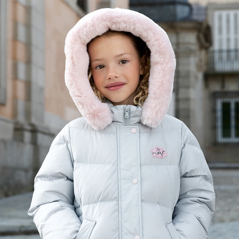 Dave Bella Girls Thicken Down Parka Jacket Children Winter Warm Hooded Down Coats Waterproof Outdoor Outwear Clothes DK4253722