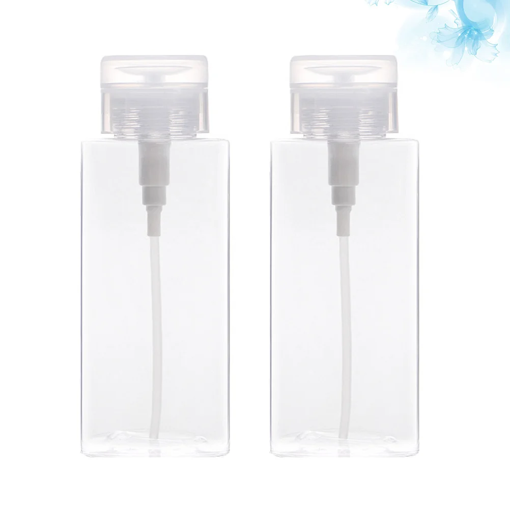 2 قطعة 300 مللي زجاجة تونر للوجه قابلة لإعادة الاستخدام حاوية تعبئة فرعية بلاستيكية للسفر زجاجة محلول محمولة فارغة قابلة لإعادة الملء