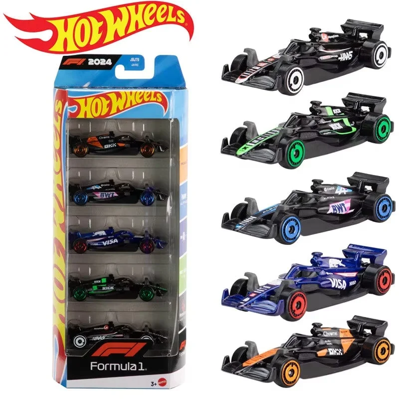 Hot Wheels Formula 1 JLN11 5 Packs 1/64 Scale Diecast Racing Car Alloy Vehicle Fine Workmanship Premium Collectible Model Gift view 3