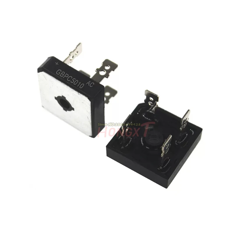 5PCS 100% NEW Bridge rectifier GBPC5010 1000V 50A High Current Bridge Stack Commonly used accessories, welding inverter.