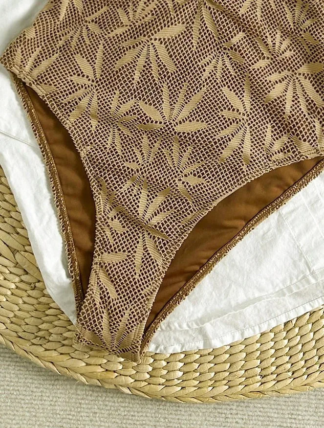 2026 Sommer Boho Einteiliger Badeanzug Damen Rückenfreier Monokini Urlaubs-Badeanzug Spezieller Stoff – Detail 6