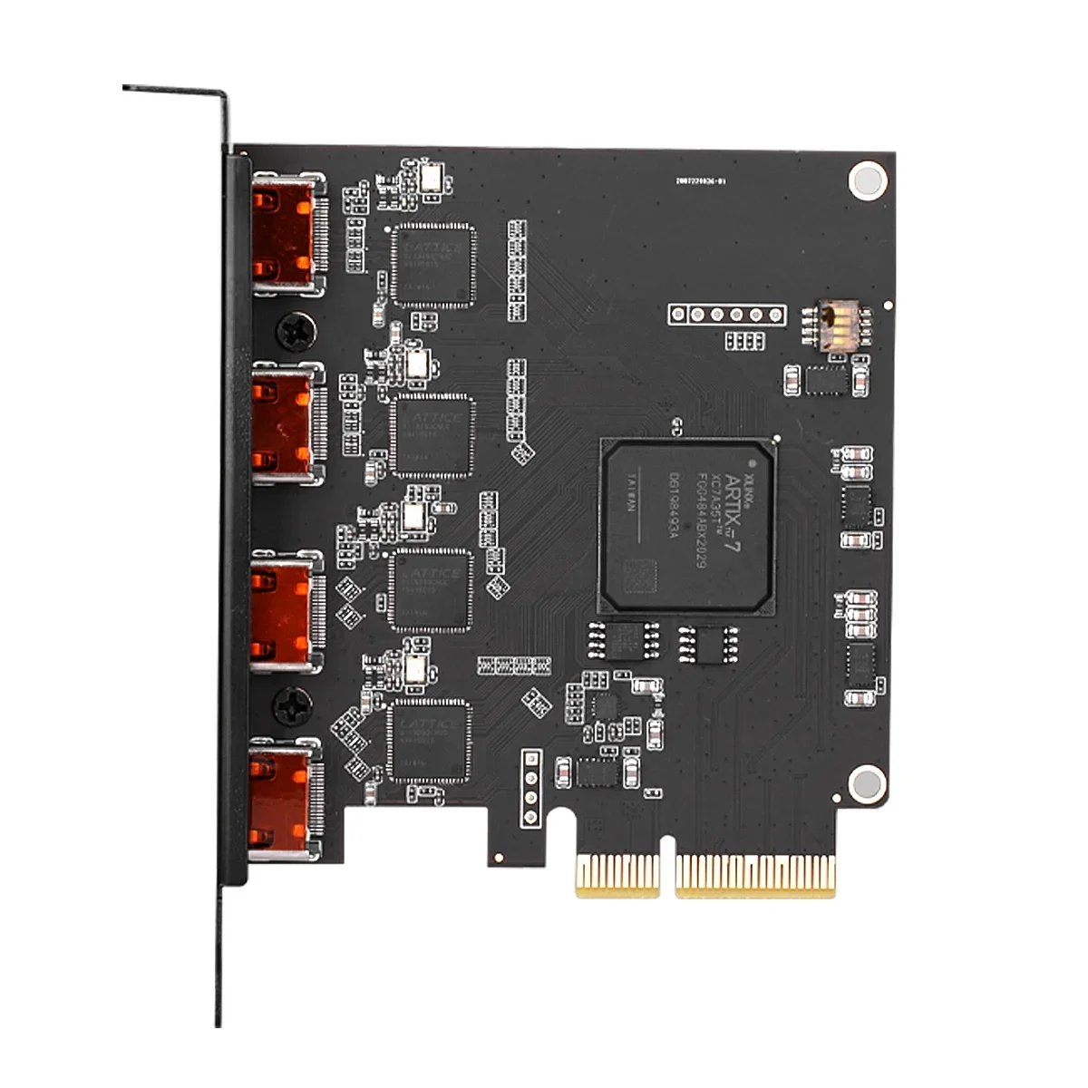 Placa de captura de vídeo IOCREST Quad HD MI Interface PCI-e X4 Streaming ao vivo multicanal