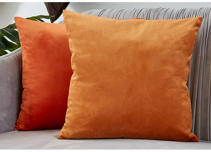 Samt-Kissenbezug, einfarbig, Dekokissenbezüge für Wohnzimmer, Sofa, dekoratives Kissen, Heimdekoration, Kissenbezug – Detail 10