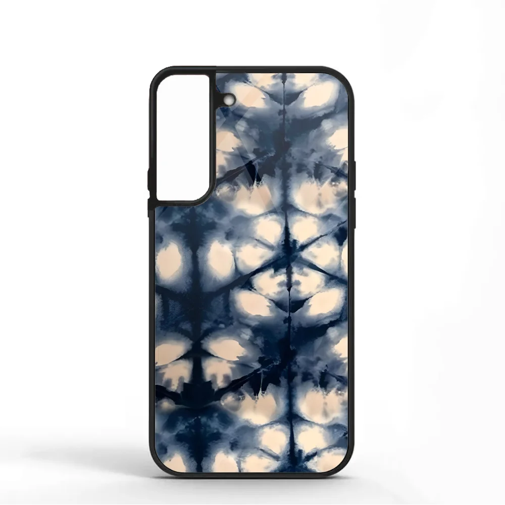 Blue Indigo Phone Case For Samsung S10 S20 S21 S22 S24 S30 Plus ULTRA Mirror Acrylic Cover