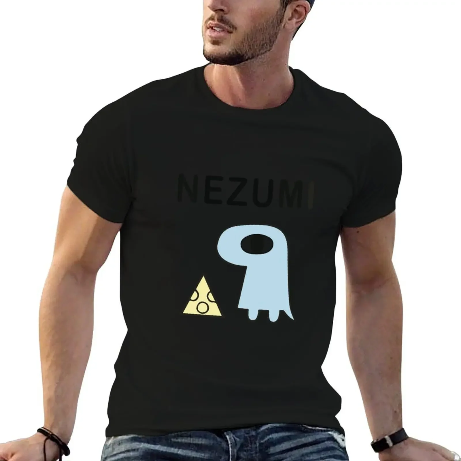 Nezumi - Nichijou T-Shirt plain custom t shirt graphic shirts shirts graphic designer t shirt men