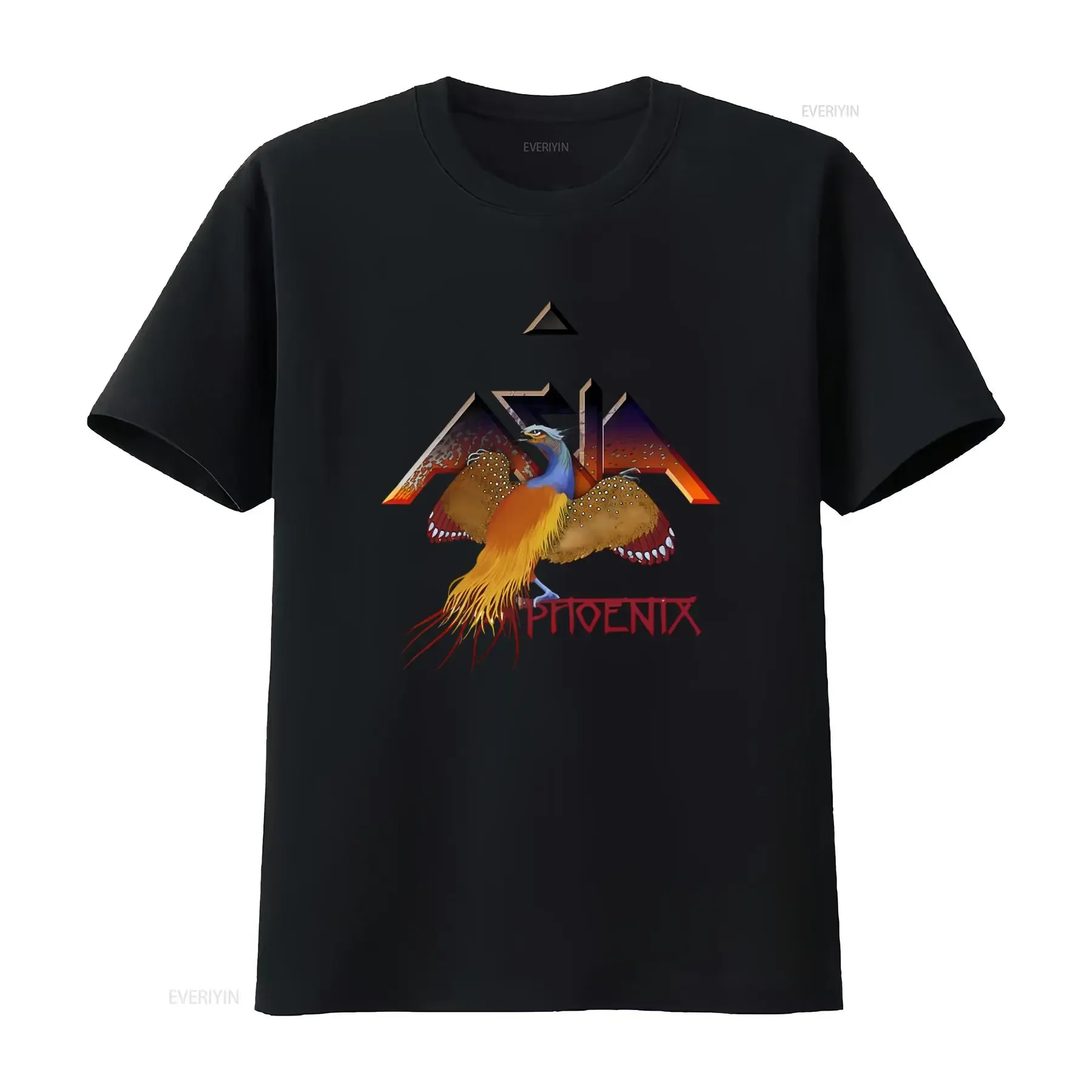 Nueva camiseta Asia Band Phoenix para fans, tallas S-5XL, 1LU1152, estilo vintage lavado, ropa de diseñador elegante, streetwear elástico para hombre