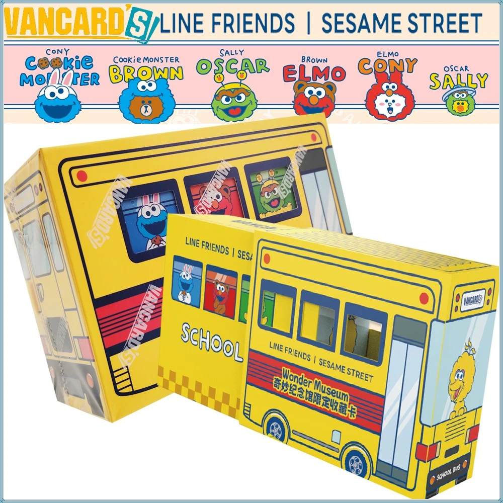 

Genuine Vancard's SESAME STREET‌ Animation Collection Cards ELMO COOKIE MONSTER Exclusive Time Commemorative Stamp Cards Gifts
