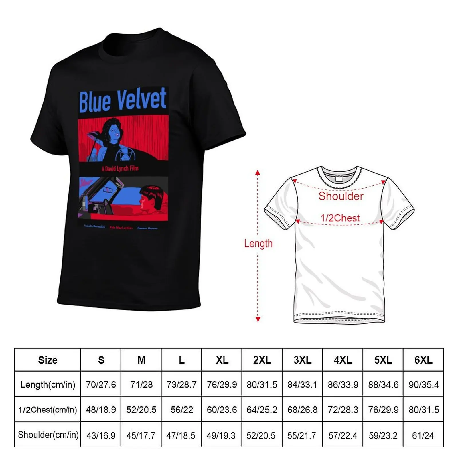 Blue Velvet T-Shirt anime t shirts for man anime tshirt T-Shirt