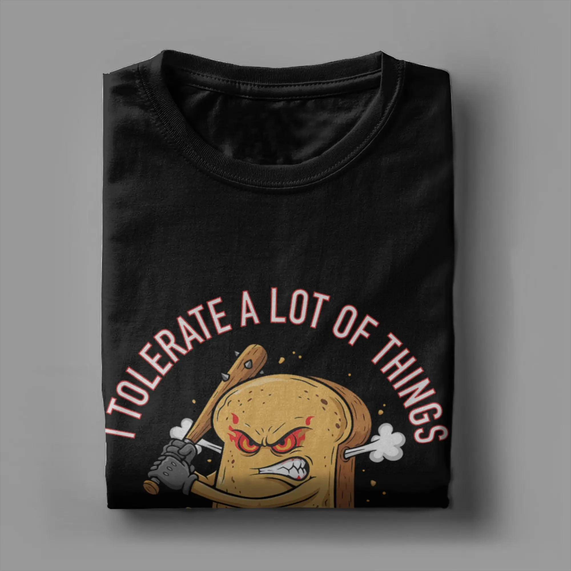 مضحك أنا أتسامح الكثير من الأشياء ولكن ليس الغلوتين تي شيرت الرجال 100% القطن موضة الياقة المستديرة تيز ملابس قصيرة الأكمام