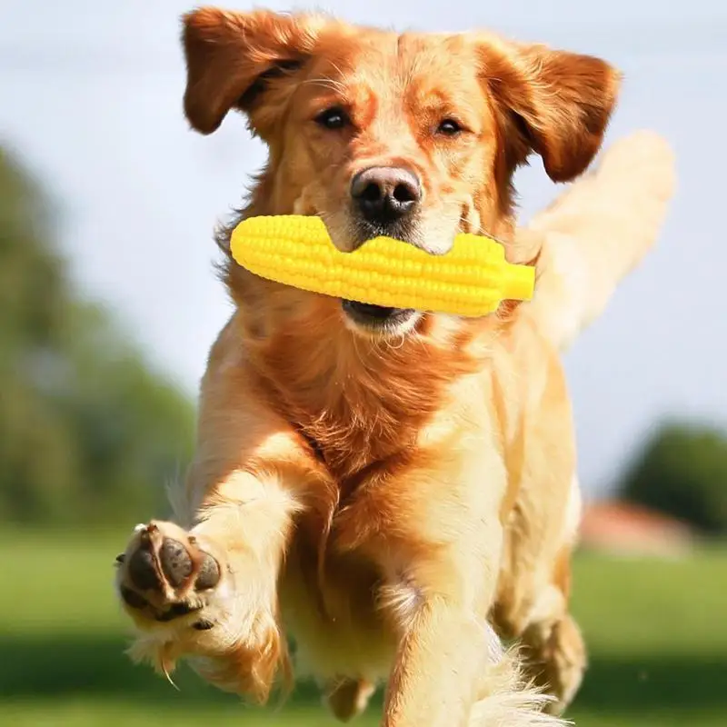 Corn Shaped Dog Toy Clean Teeth Chew Toy Interactive Dog Toys Resistant To Biting 3pcs Set Teeth Grinding Toys For Small/Medium