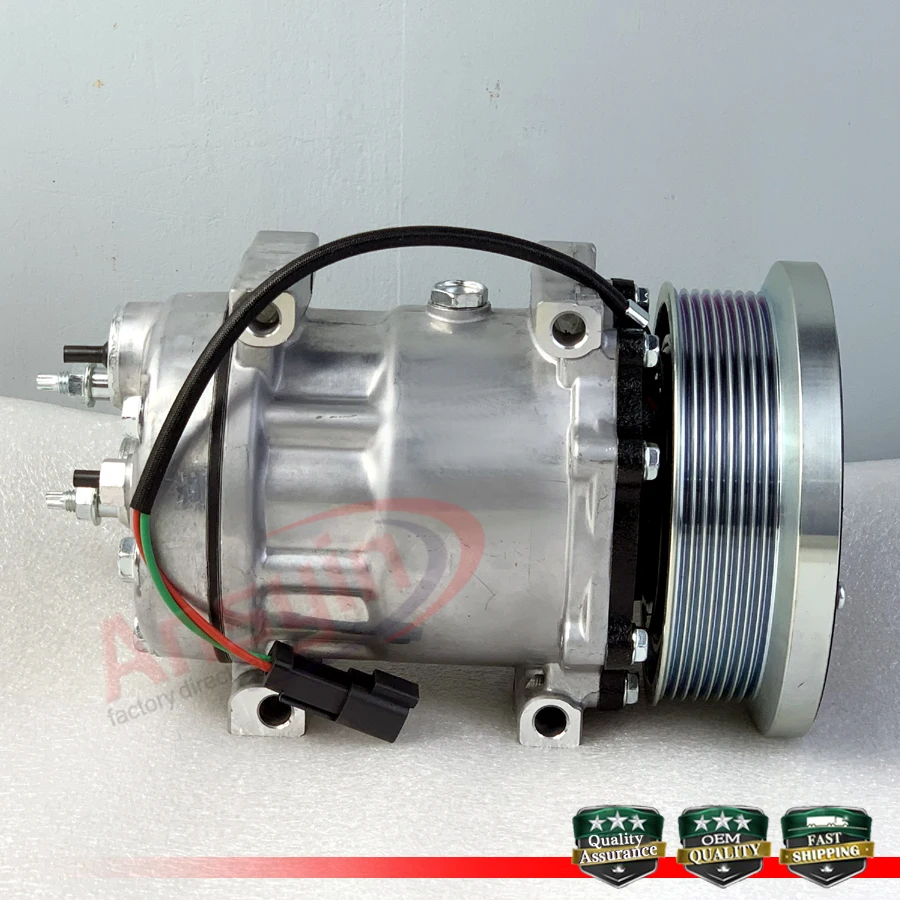 SD7H15 auto ac compressor fit for Caterpillar 24V 320-1291 3201291 472-0559 4720559 338-9100 3389100 1630872 130mm 8pk