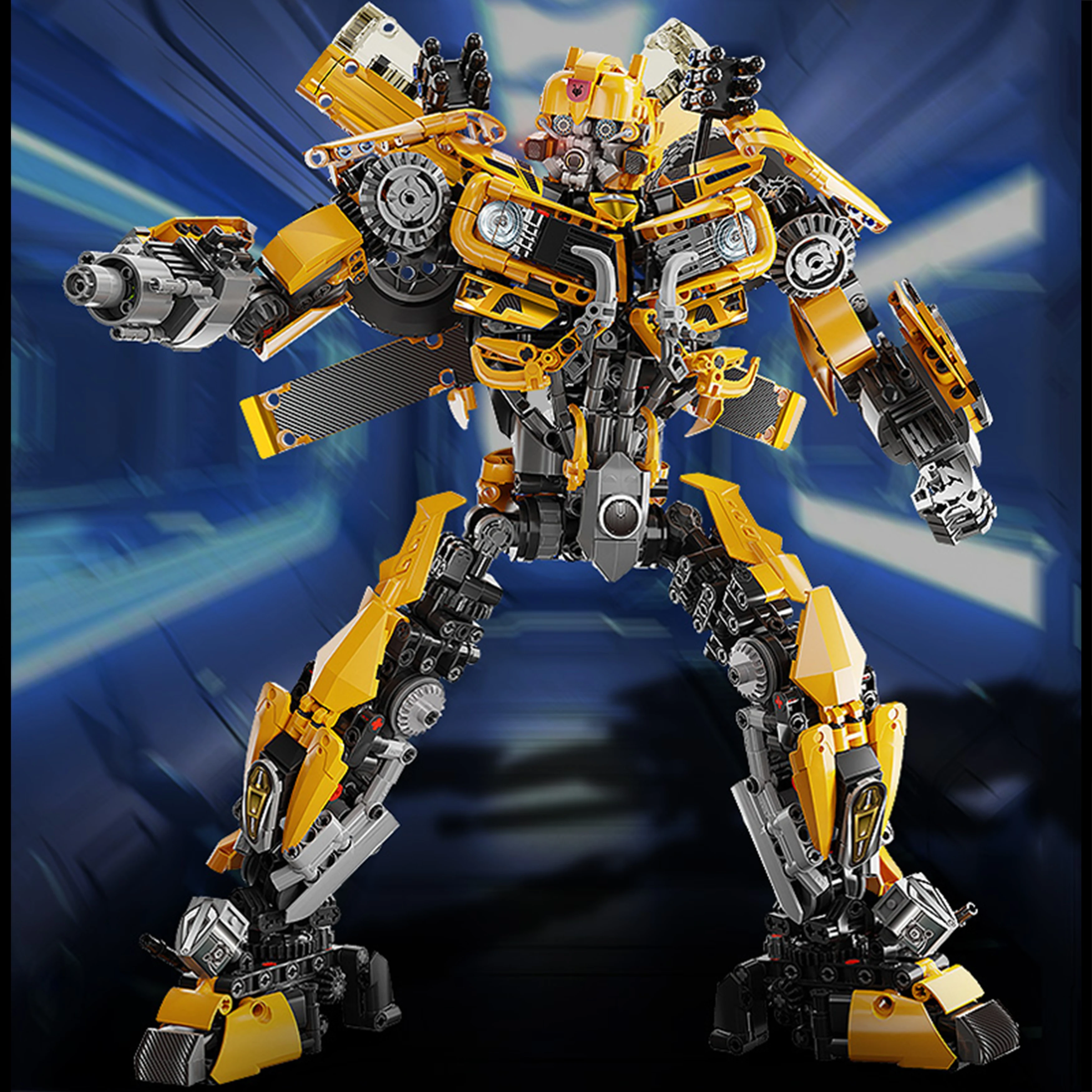 1831PCS Bumblebee B-127 Actionfigur-Baustein-Set, DIY Mecha-Modellbausatz, inspiriert von Movie Hero, kreatives Sammlergeschenk