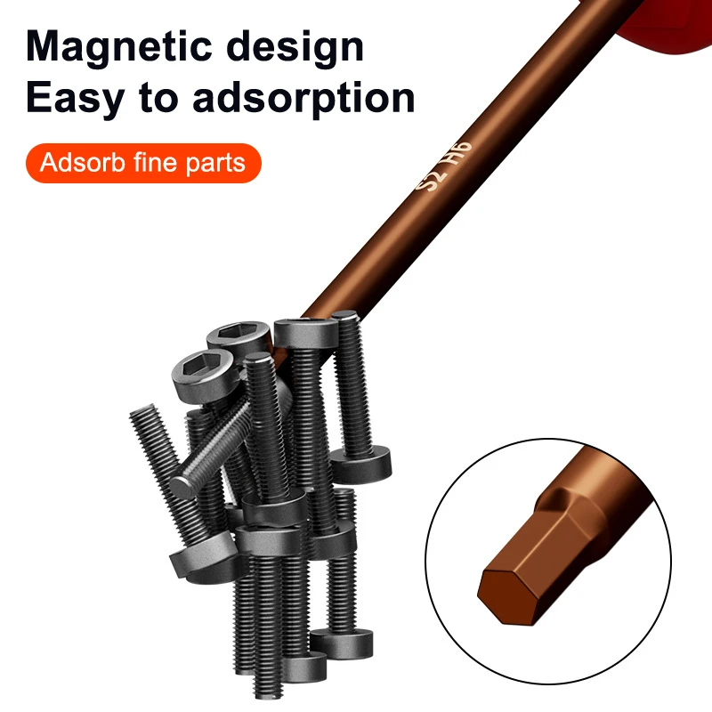 1Pc Internal Hexagonal Screwdriver Small Wrench Hexagonal Star Set Tool Extended Straight Shank Hexagonal Edge Bicycle