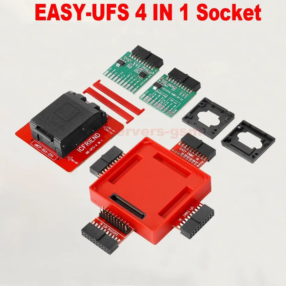 2025 The newest version ICfriend EASY ufs 4 in1 Adapter socket support ufs BGA 153/254/297, for easy jtag plus box work