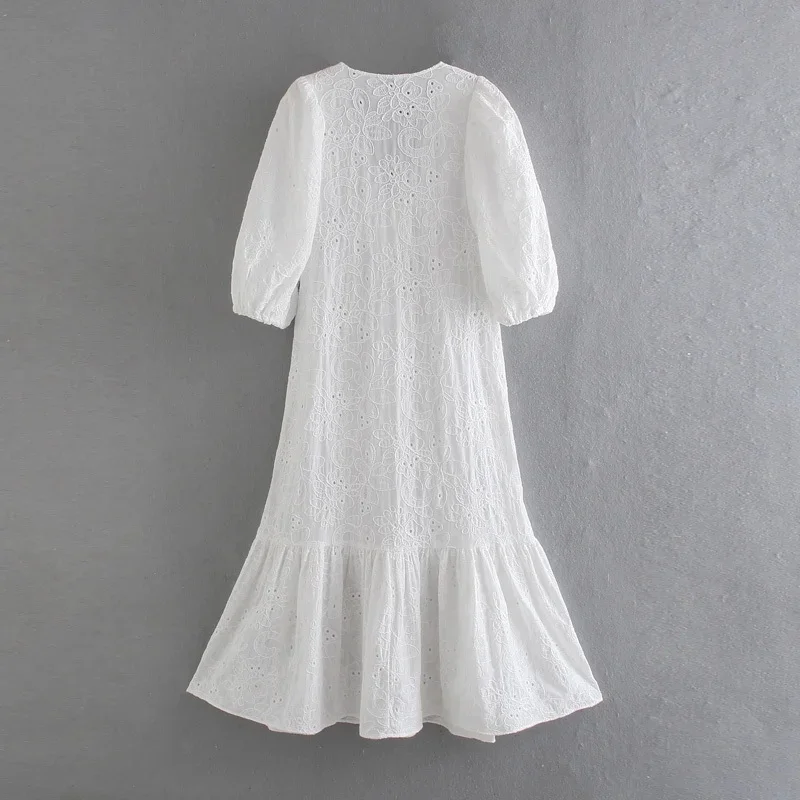 March WMDR évider brodé Dr Street Sle v-ne taille moyenne 202 automne Collection Tagl Faion femme Dr