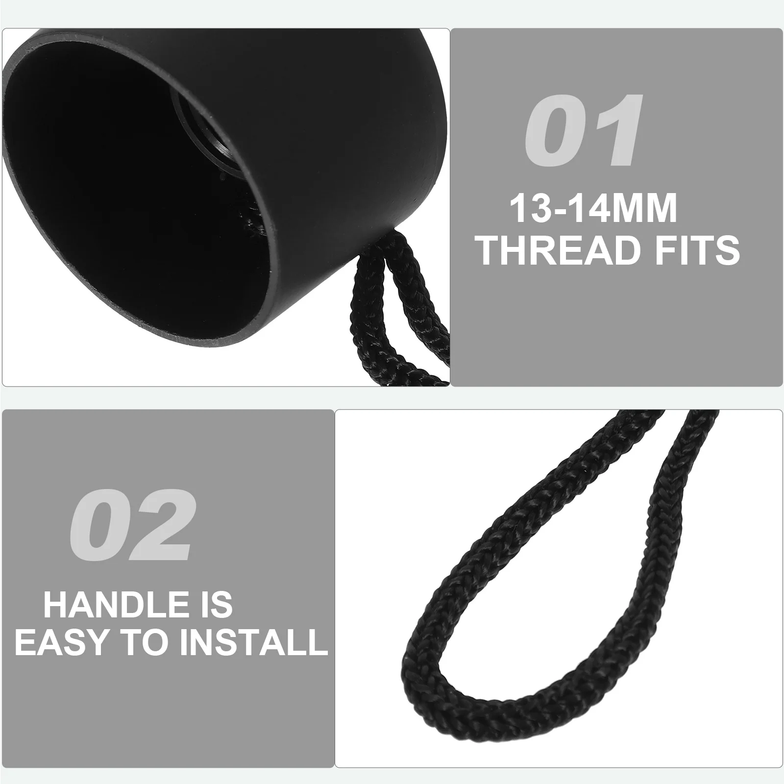 13-14Mm Umbrella Handle Grip For Foldable Umbrellas Sturdy Lightweight Universal Fit Replacement Handle Umbrella Grip