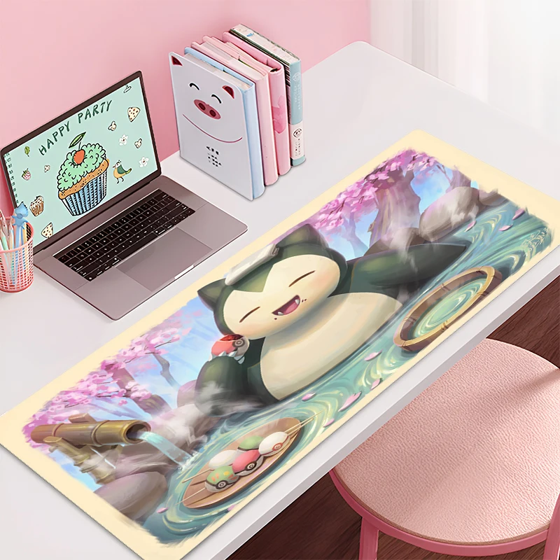 Gaming Mousepad P-Pokemons P-Pikachus Anime Mouse Mat Office Gamer Computer Mouse Pad HD Print Large Desk Mat PC Anime Mousepad