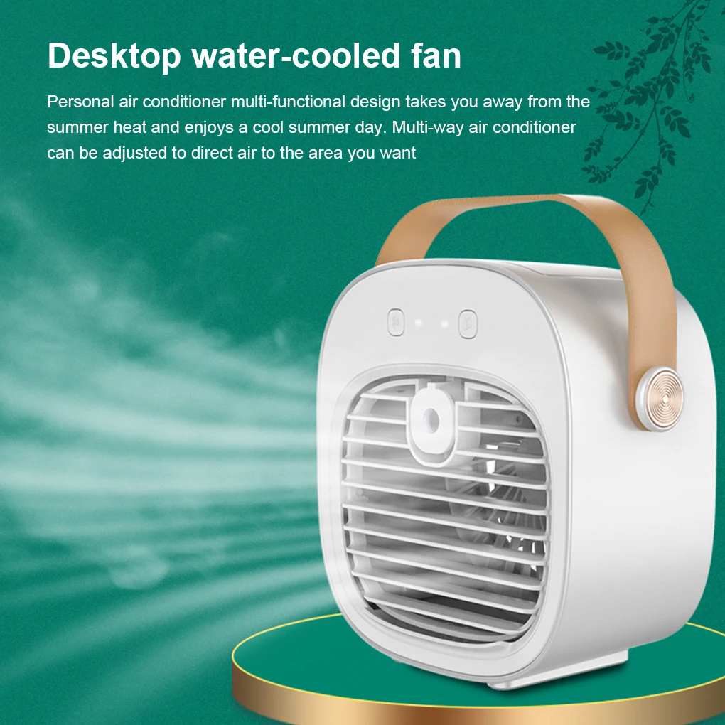 Portable Mini Air Conditioner Wireless Air Cooler USB Rechargeable Cooling Fan Portable Air Conditioner For Room Camping Cars
