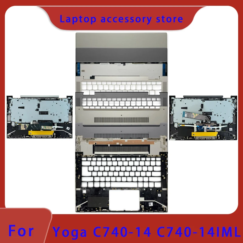

Совершенно новая задняя крышка ЖК-дисплея для ноутбука серии Yoga C740 C740-14 C740-14IML/подставка для рук, передняя панель/нижняя крышка, петля крышки ABCD