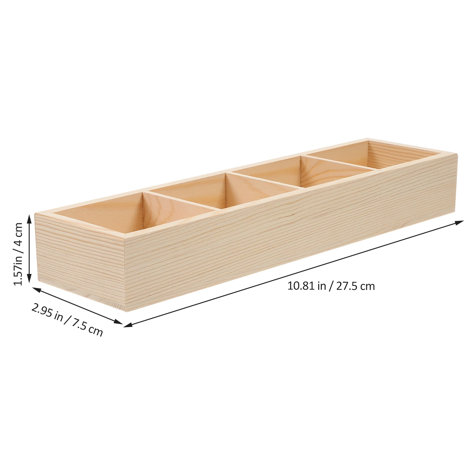 Wooden Sugar Coffee Storage Box Tray Supply Tea Bag Box  Dispenser Counter Holder Wooden Frame Packet Multi-function Organizer