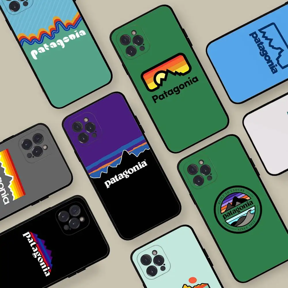Funda Protectora Suave para Teléfono P-Patagonia para iPhone 17 16 Pro Max 15 12 11 16e 13 Mini 14 15 Plus