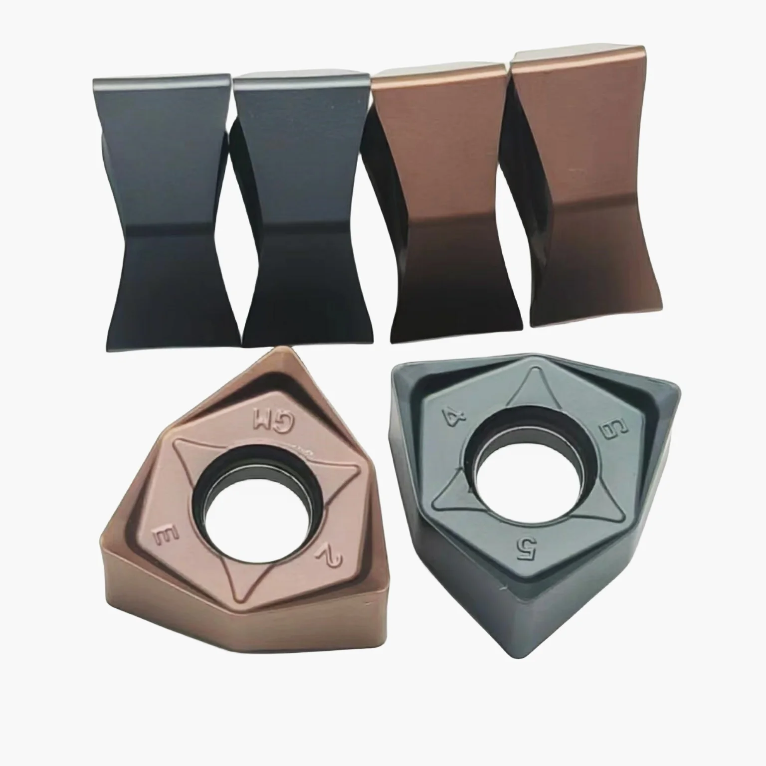 10 Stuks WNMU080608EN-GM Kt8030 Kt8060 Frezen Snijsnijmachine Carbide Inzetstukken Cnc Draaibank Draaigereedschappen Voor Roestvrij Staal