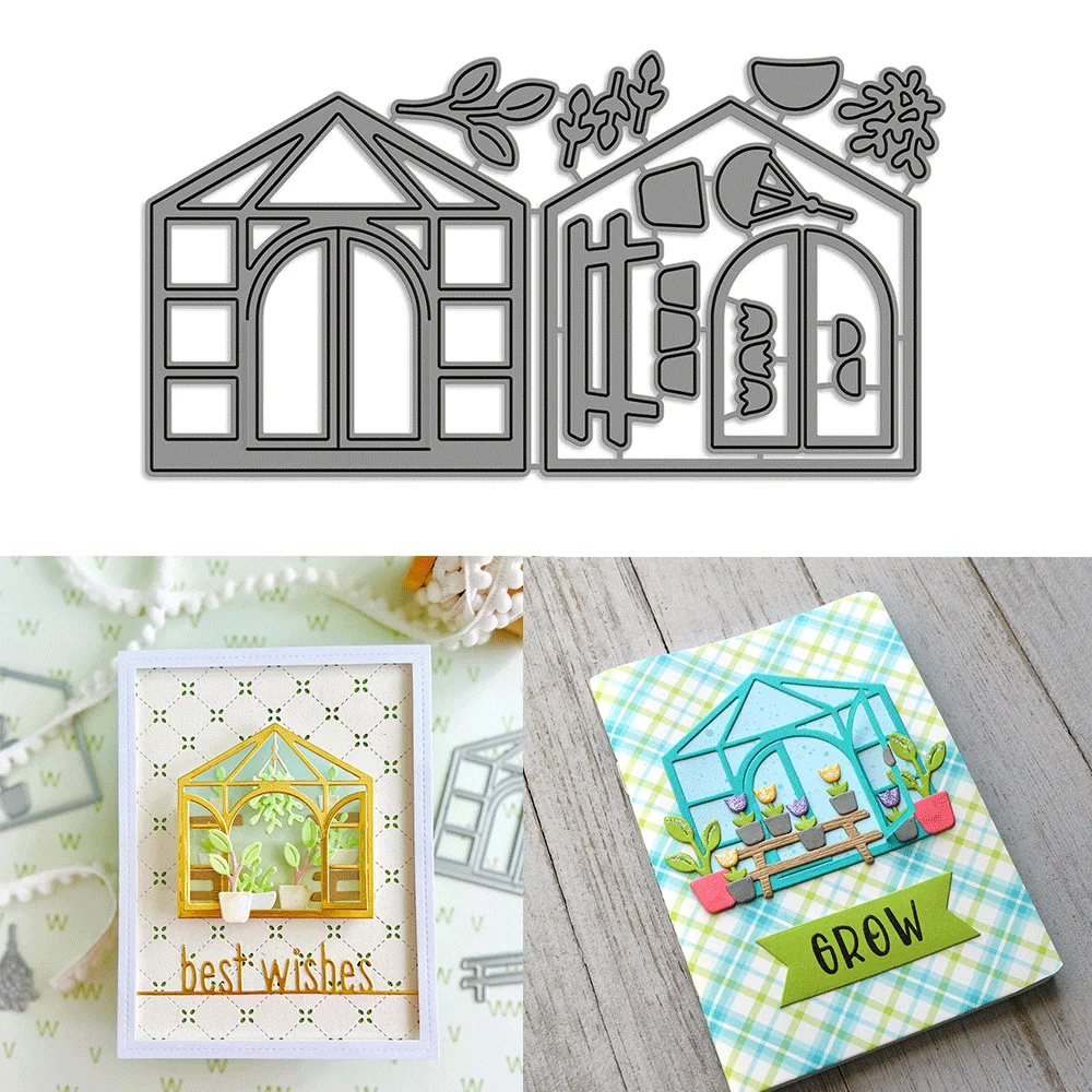 

Build-A-Greenhouse Metal Cutting Dies Embossing Diecut 2025 New For DIY Card Making Scrapbooking Crafting Supplies