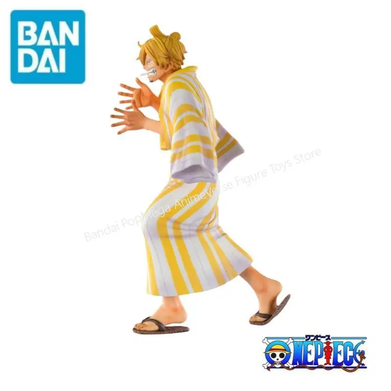 In Stock Bandai Original One Piece Sanji 100% Genuine Holiday Gifts Anime Merchandise Action Figure Figurine Model Ornaments