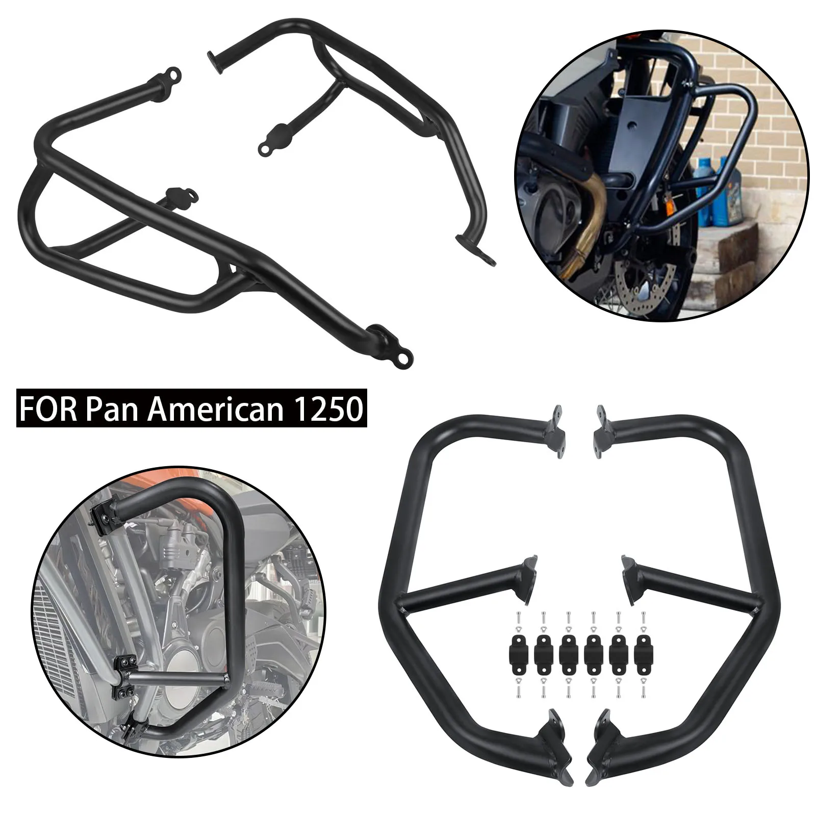 

Compatible With Harley Pan America RA1250S RA1250 PANAMERICA 1250 S 2021-2023 Motorcycle Bumper Engine Guard Crash Bar