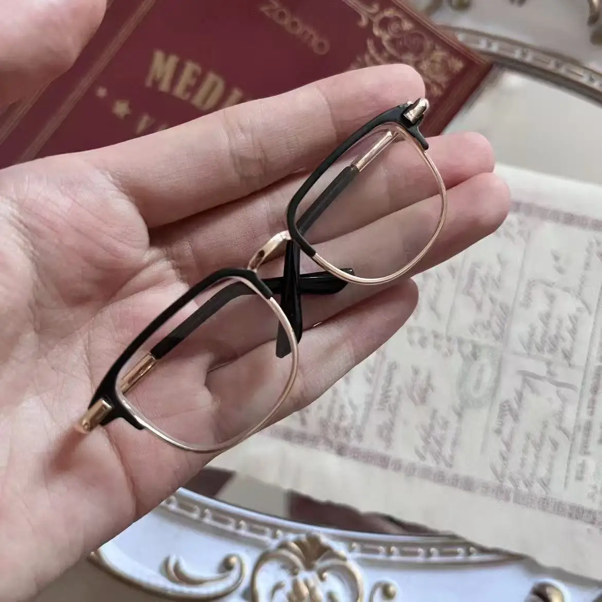 1/6 دمية بليث ملحقات النظارات المعدنية دمية التصوير الدعائم 8.5 سنتيمتر