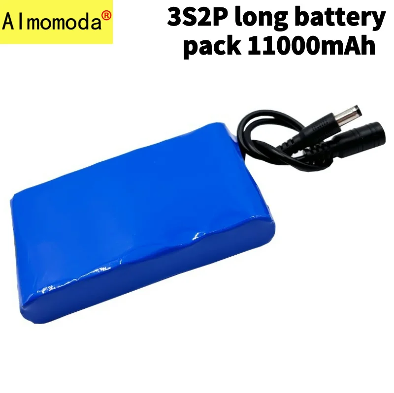 24V 3S2P 11000mAh lithium battery pack with a large capacity of 25.2V, suitable for audio lights motor stalls charging batteries