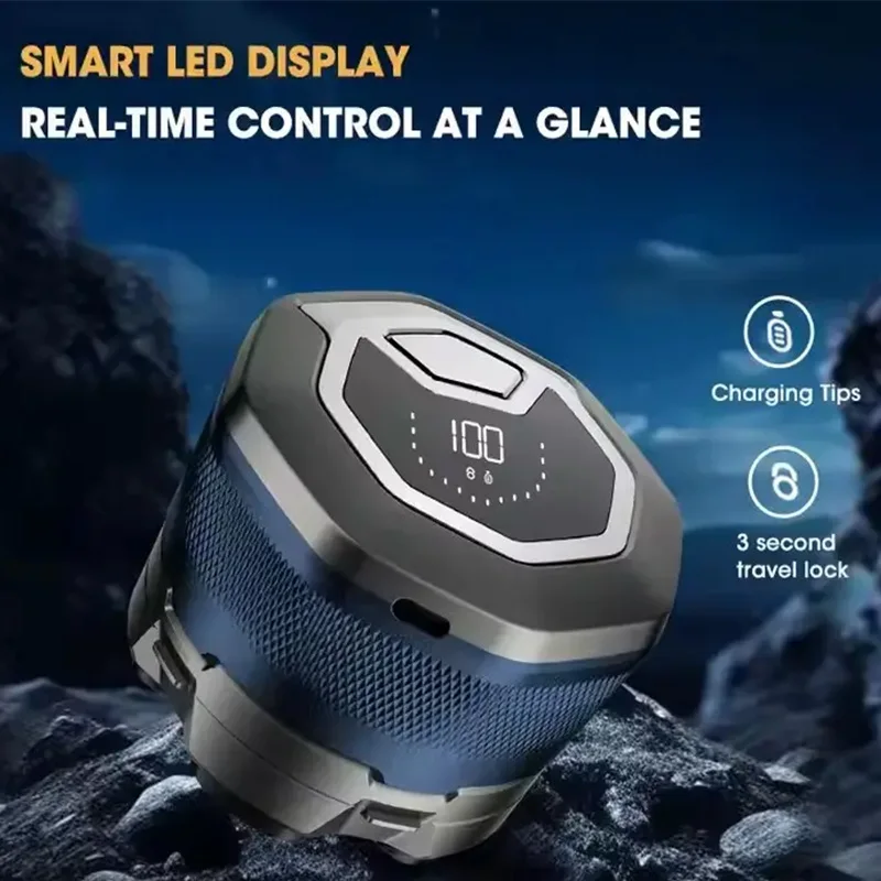 

Waterproof DryWet Shaver with Type-C Charging Men's Magnetic Electric Shaver Hair Trimmer Electric Bald Men's Shaver