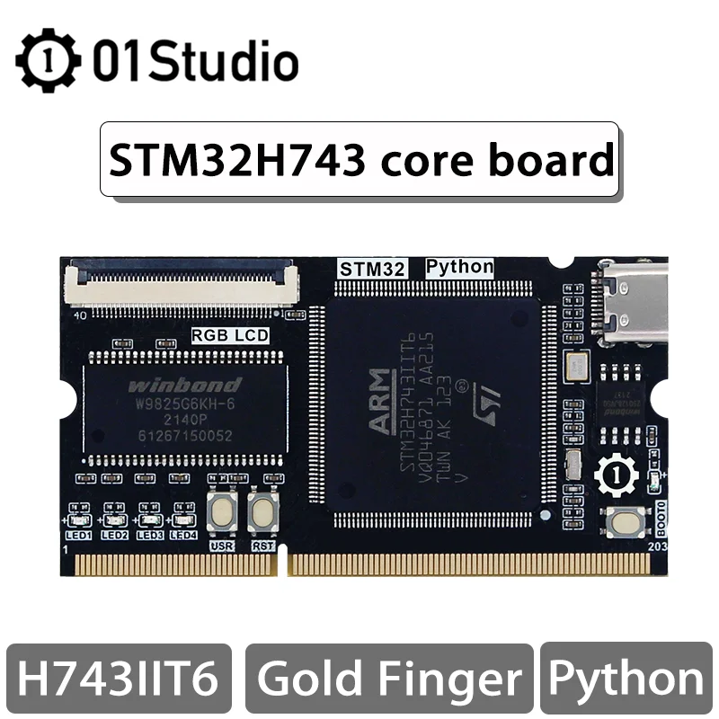 

01Studio Magellan STM32H743IIT6 Основная плата Минимальная системная плата разработки Micropython Программирование на Python