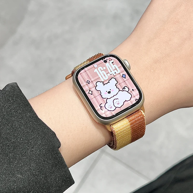 Nylon Loop Strap for Apple Watch S11 Band 46mm 40mm 44mm 45mm 42mm 41mm Smart Belt Bracelet for IWatch 49mm 11/10/9/8/7/6/SE/5/4