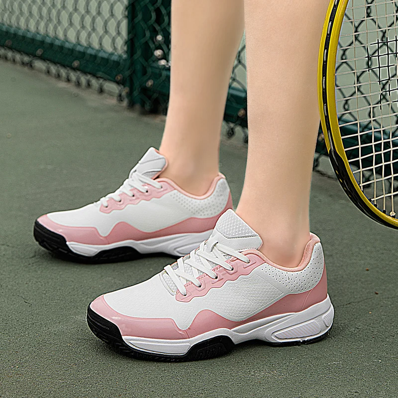 New Cool Youth Luxury Brand Badminton Sport Shoes Pink White Men Volleyball Table Tennis Sneakers Non-slip Tennis Shoes A992