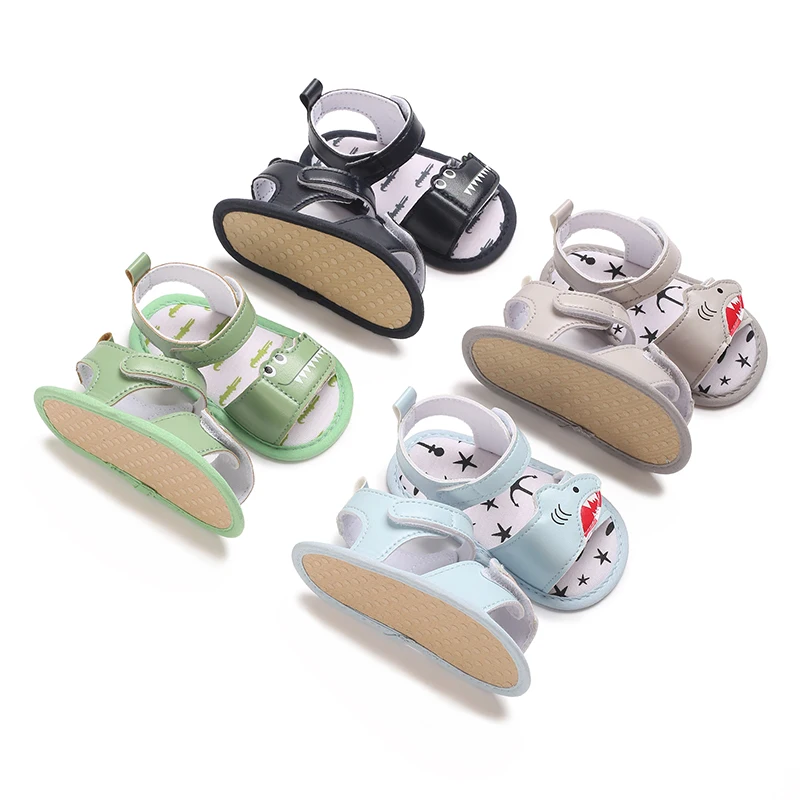 

4 Colors 0-18M Fashion Summer Baby Girl Boy Sandals Newborn Infant Shoes Casual Soft Bottom Non-Slip Breathable Shoes Pre Walker