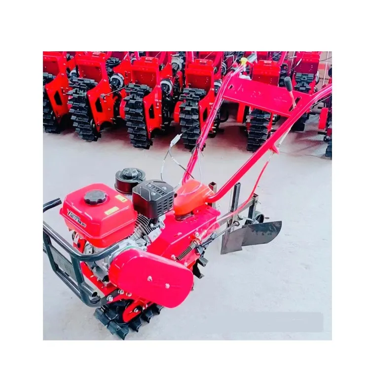 Mini Chain Track Micro-tiller Crawler Cultivator Mini Type Light in Weight Cultivator Rotary Tiller With Good Price