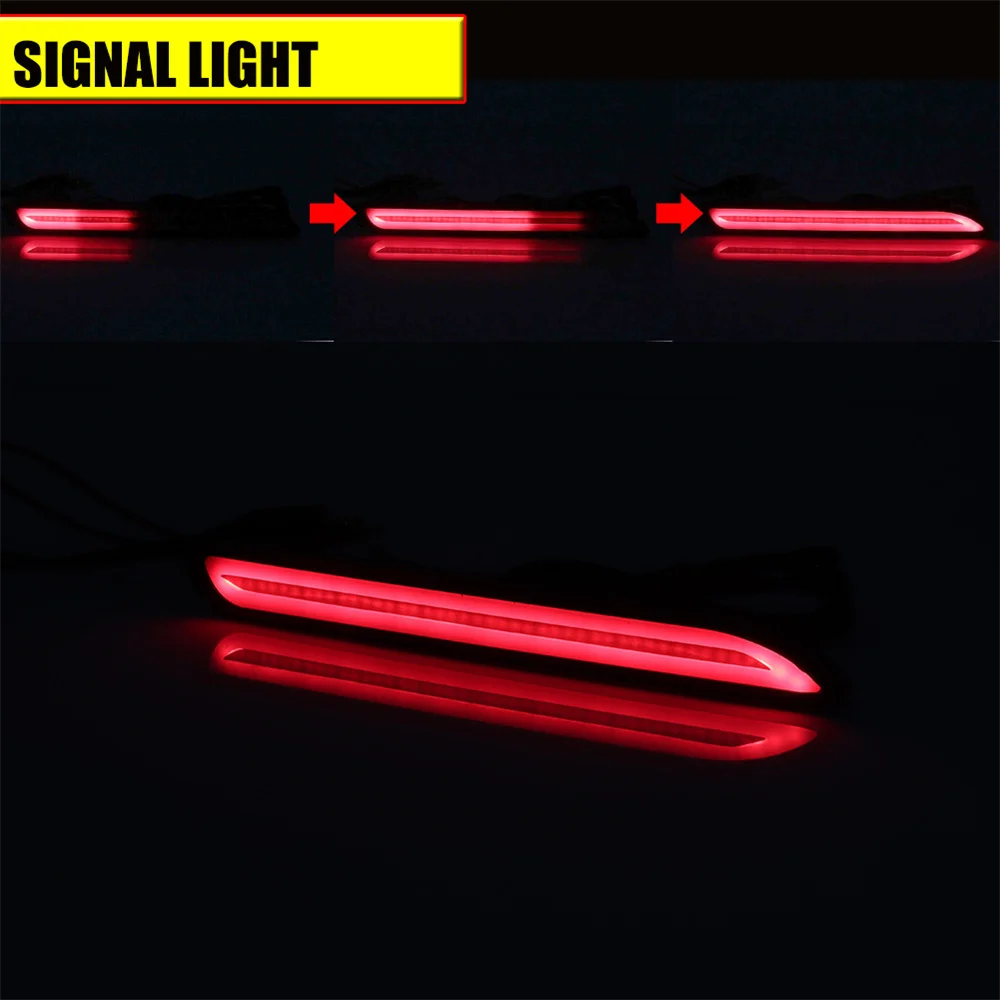 المصد الخلفي عاكس الذيل/الفرامل ضوء LED الخلفية الضباب الخفيف لتويوتا سيينا ماتريكس فينزا أفالون RAV4 لكزس RC350 RX300 GX470 #5