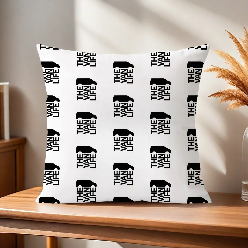 Der Van Life Kissenbezug Kissenhülle für Zuhause, Sofa, Wohnzimmer, Büro, Café, Auto. – Detail 6