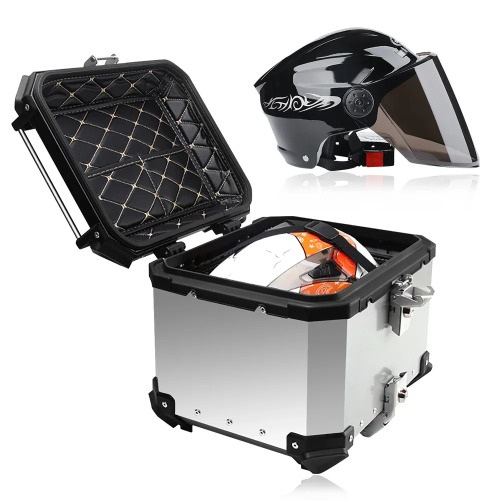 

Quality 25L 36L 45L 55L 65L 80L 100L aluminum 5052 tour tail box motorcycle trunks
