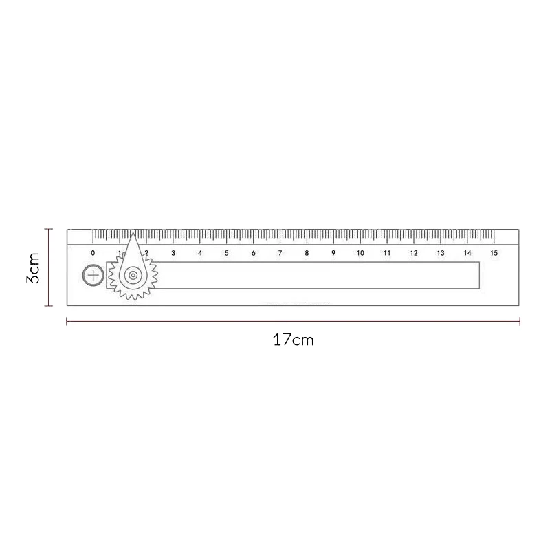 2-in-1 Multifunctional Compass Drawing Ruler Straightedge Compass Ruler Geometric Measuring Tools For Office School Home