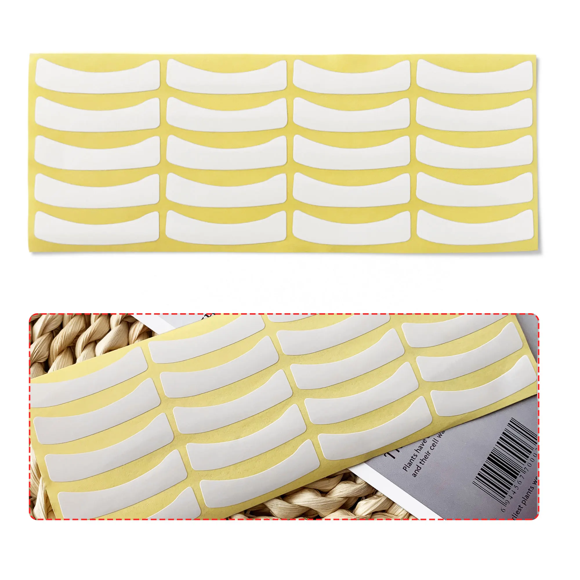 100pcs Eyelash Extension Paper Patches Grafting Lash Under Eye Pad Tips Sticker Natural Eyelashes Makeup Paper Adhesive Tape