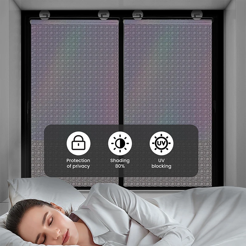 Verstellbare Jalousien, Rollvorhang, rollende römische Vorhänge, Blind, Verdunkelung, Bohren, Sonnenschutz, Fensterladen, Heimdekoration, Rolle