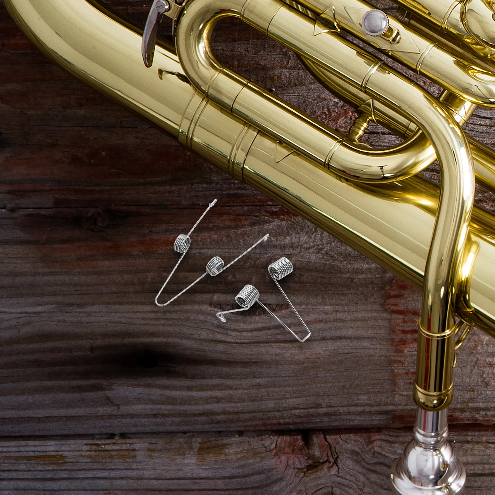 

6 Pcs Spring Tuba Spit Valve Trumpet Maintenance Kit Springs Trombone Accessory Brass Repair Parts Water Key Instrument