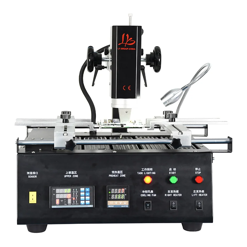 LY Hot Air BGA Rework Station HR8500 HR 2 Stages for Server Boards Laptop Motherboards 220V 110V Optional High Power 3900W