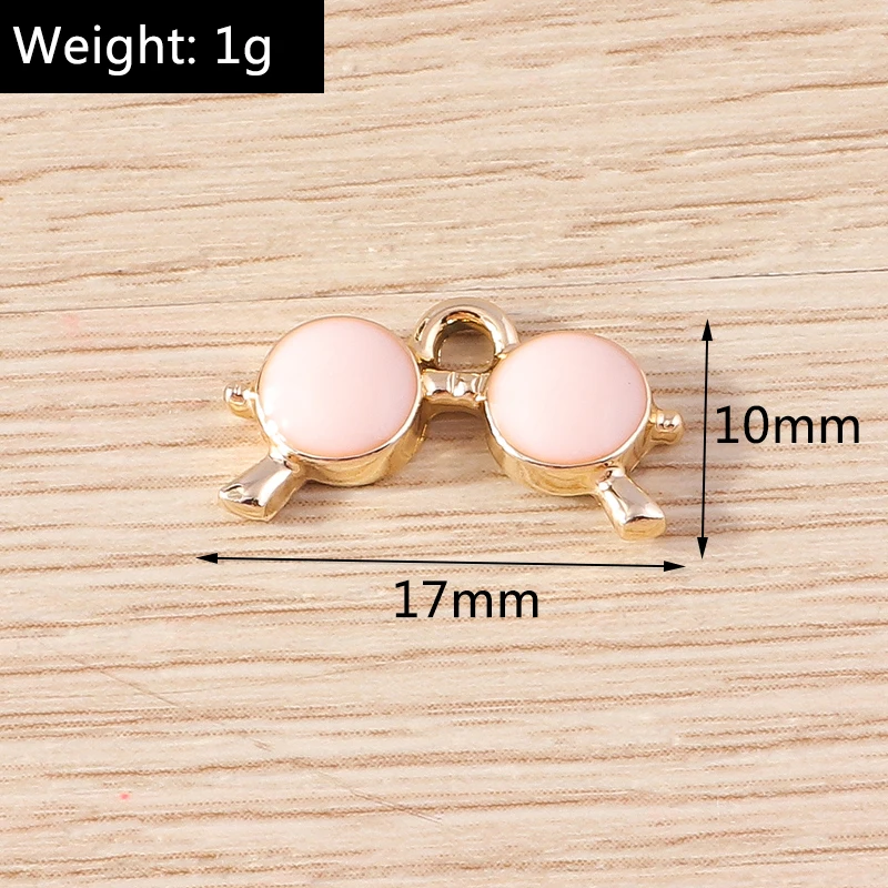 Tusember 10 Stück Emaille-Anhänger mit Gentleman-Hut, Schnurrbart, Bart und Sonnenbrille für die Herstellung von niedlichen Ohrringen, Armbändern und Schmuck – Detail 14