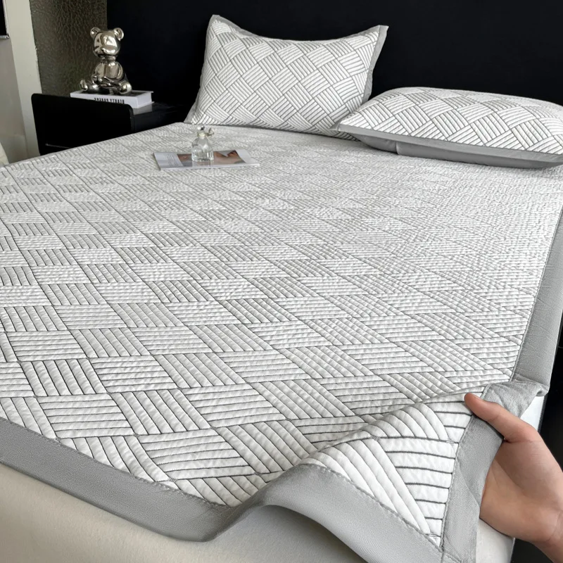 

1 Piece Pe Mid Molecular Cooling Ice Bean Summer Mat Mesh Embroidered Thin Pad Maternal and Child Grade Breathable Soft Mattress